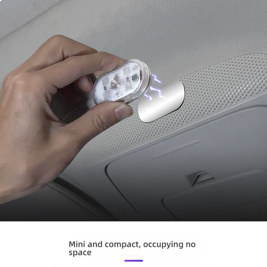🔥Car LED Ambient Light🔥, 7-Color Magnetic Interior Light, USB Rechargeable Touch Sensor Decorative Reading Lamp for Cars
