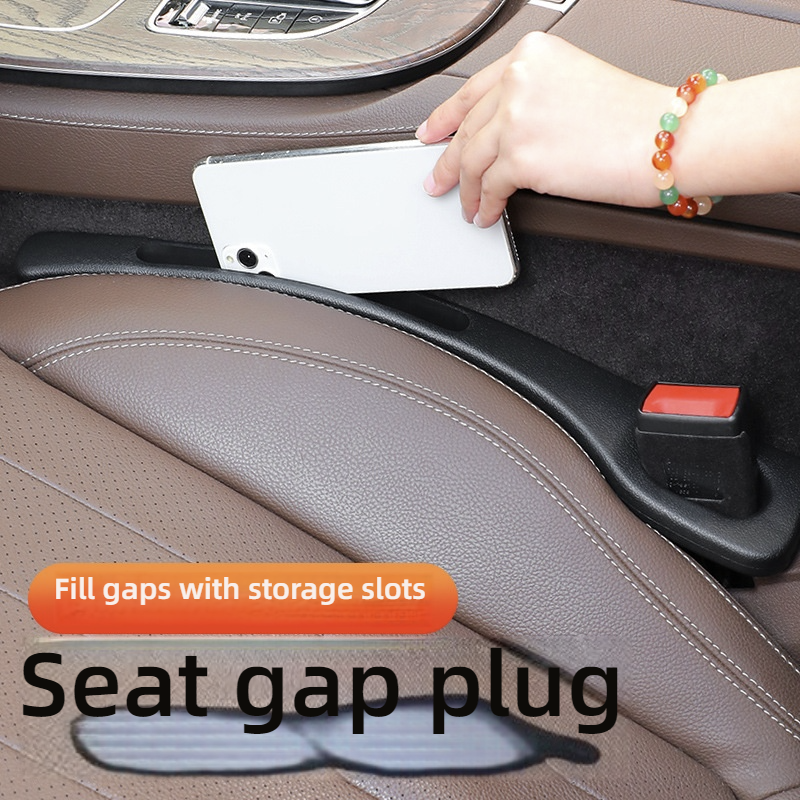 Car Seat Gap Filler, 8PCS Universal Car Seat Crack Organizer with Storage Box, Anti-Drop Anti-Lost Barrier for The Gap Between Seat and Console