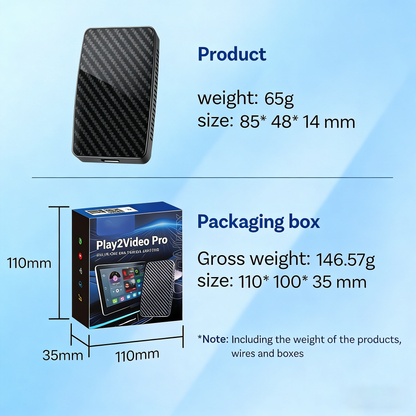 ⚡Free shipping⚡AI Box 2-in-1: Android 12 CarPlay & Android Auto Adapter - Wireless CarPlay & Android Auto Dongle for Wired Cars, Convert Factory Stereo to Smart Car System