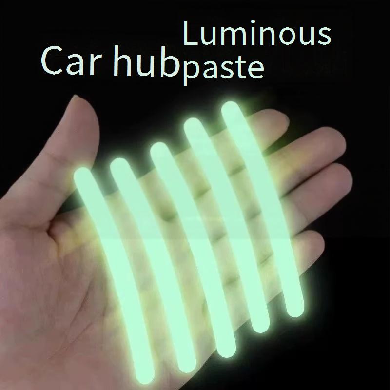 Motorcycle Wheel Rim Reflective Strips - Colorful Holographic Safety Decals for Bike, Scooter, E-Bike, Car Tires, Waterproof Anti-Collision Tape for Night Riding, Universal Fit (Multicolor)