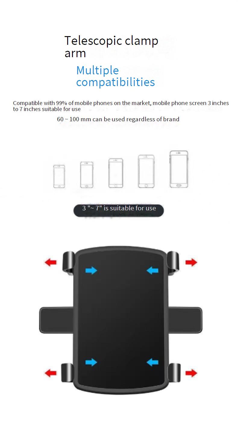 Car mobile phone holder multifunctional car holder snap-on rotating dashboard rearview mirror navigation universal