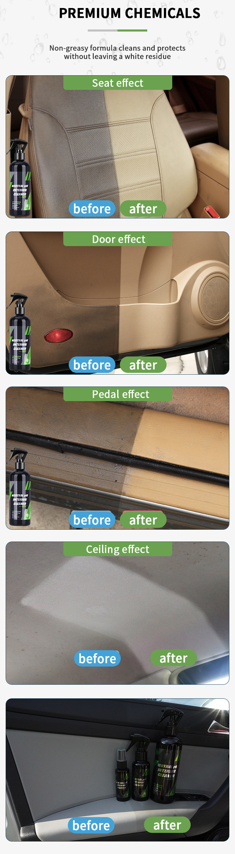 HGKJ-AUTO-S21 neutral pH CAR Interior CLEANER