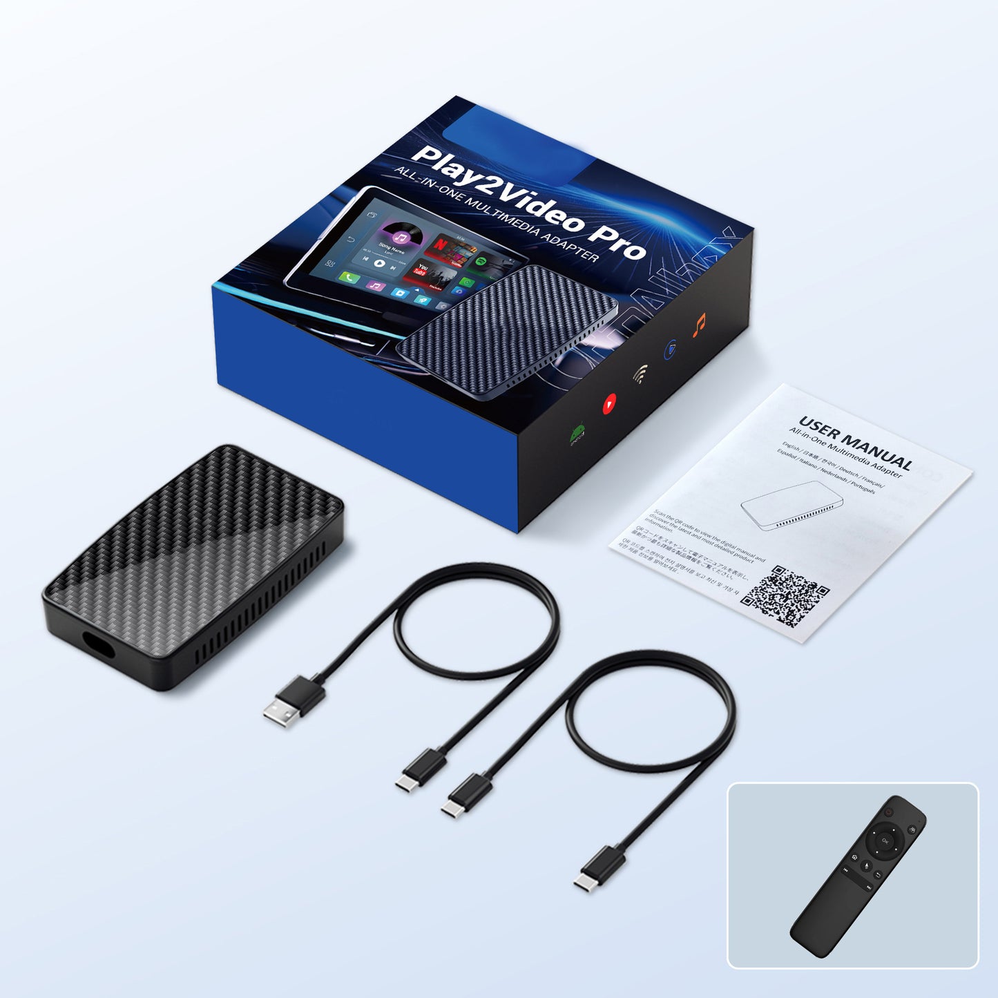 ⚡Free shipping⚡AI Box 2-in-1: Android 12 CarPlay & Android Auto Adapter - Wireless CarPlay & Android Auto Dongle for Wired Cars, Convert Factory Stereo to Smart Car System